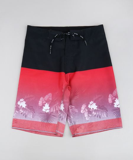 Bermuda-Infantil-Estampada-Tropical-com-Bolso-Vermelha-9536012-Vermelho_1
