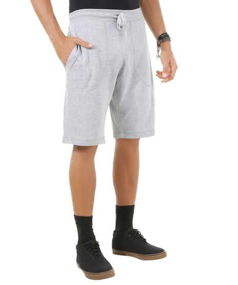 Bermuda-Relaxed-em-Moletom-Cinza-Mescla-8437912-Cinza_Mescla_1