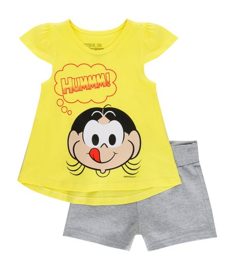 Conjunto-Magali-de-Blusa-Amarela---Short-Cinza-Mescla-8509618-Cinza_Mescla_1