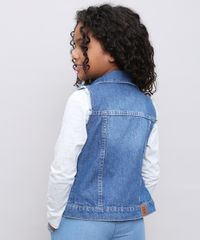 Colete-Jeans-Infantil-com-Rasgos-e-Strass-Azul-Medio-9246824-Azul_Medio_2