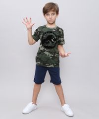 Camiseta-Infantil-Jurassic-World-Camuflada-Manga-Curta-Gola-Careca-Verde-Militar-9328064-Verde_Militar_3