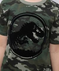 Camiseta-Infantil-Jurassic-World-Camuflada-Manga-Curta-Gola-Careca-Verde-Militar-9328064-Verde_Militar_4