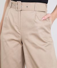 Calca-Feminina-Mindset-Pantacourt-Alfaiatada-com-Cinto-Kaki-9389672-Kaki_4