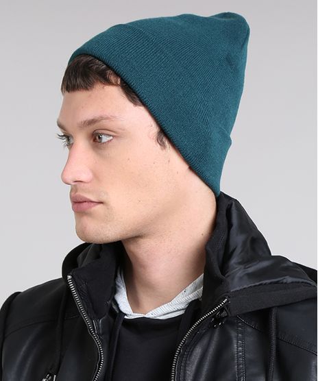 Gorro-Masculino-Basico-em-Trico-Verde-Escuro-9465067-Verde_Escuro_1