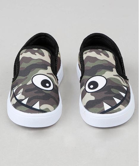 slip on camuflado