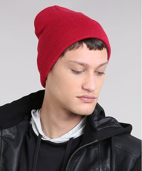 Gorro-Masculino-Basico-em-Trico-Vermelho-9465064-Vermelho_1