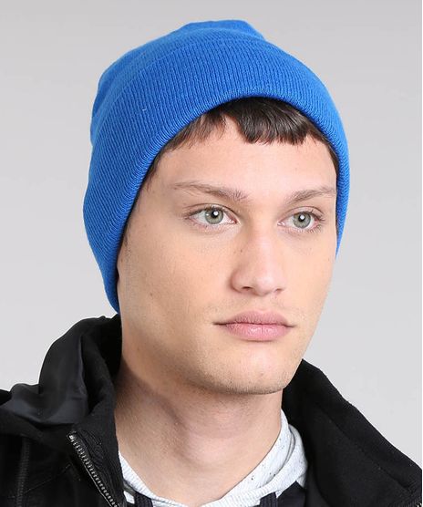 Gorro-Masculino-Basico-em-Trico-Azul-9465063-Azul_1