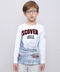 Camiseta-Infantil-com-Estampa-Flocada--Discover--Manga-Longa-Branca-9527070-Branco_1