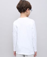 Camiseta-Infantil-com-Estampa-Flocada--Discover--Manga-Longa-Branca-9527070-Branco_2