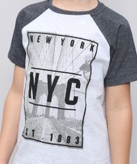 Camiseta-Infantil-Raglan--New-York--Manga-Curta-Cinza-Mescla-9558627-Cinza_Mescla_1