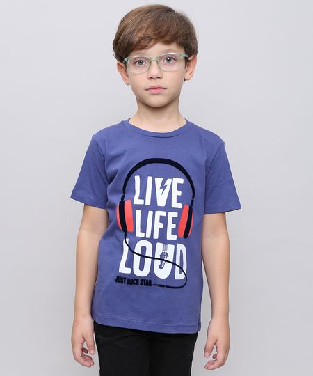 Camiseta-Infantil-com-Estampa-Flocada--Live-life-loud--Manga-Curta-Azul-9558623-Azul_1 Camiseta-Infantil-com-Estampa-Flocada--Live-life-loud--Manga-Curta-Azul-9558623-Azul_1