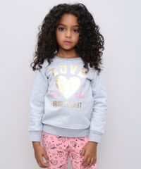 Blusao-Infantil-em-Moletom--Love--Cinza-Mescla-9539946-Cinza_Mescla_1