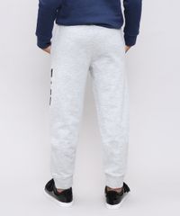Calca-Infantil-em-Moletom-com-Estampa--Love--Cinza-Mescla-Escuro-9347380-Cinza_Mescla_Escuro_2