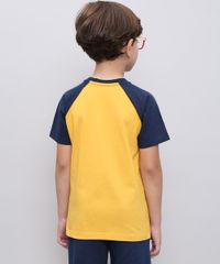 Camiseta-Infantil-Raglan--Bicycle-tour--Manga-Curta-Mostarda-9558630-Mostarda_2