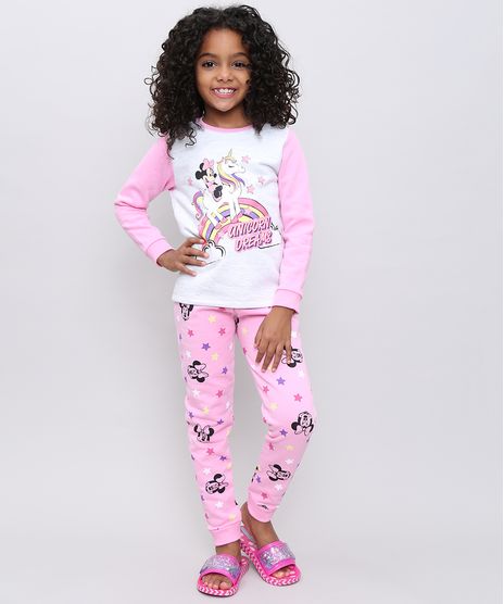 Pijama-Infantil-em-Moletom-Minnie-Manga-Longa-Rosa-Claro-9526227-Rosa_Claro_1