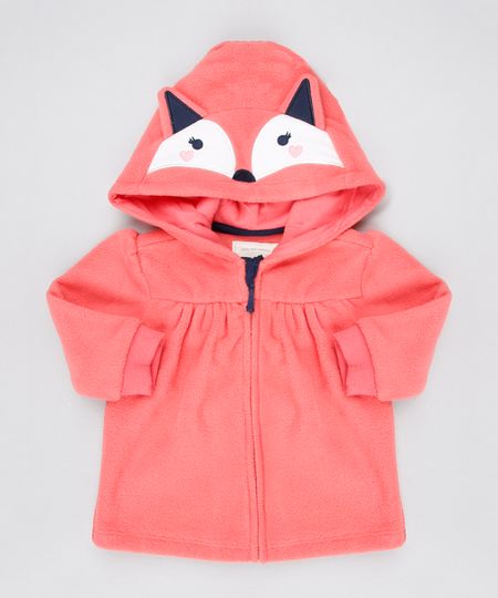 Blusao-Infantil-Raposa-em-Fleece-com-Capuz-Coral-9345931-Coral_1 Blusao-Infantil-Raposa-em-Fleece-com-Capuz-Coral-9345931-Coral_1