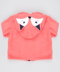 Blusao-Infantil-Raposa-em-Fleece-com-Capuz-Coral-9345931-Coral_2