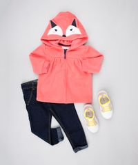 Blusao-Infantil-Raposa-em-Fleece-com-Capuz-Coral-9345931-Coral_3