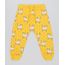 Calca-Infantil-Estampada-de-Onca-em-Moletom-Mostarda-9540161-Mostarda_1