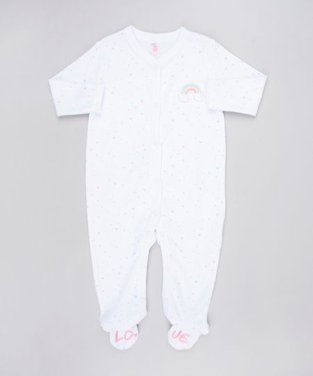Macacao-Infantil-Arco-Iris-Estampado-com-Coracoes-Manga-Longa--Branco-9445923-Branco_1