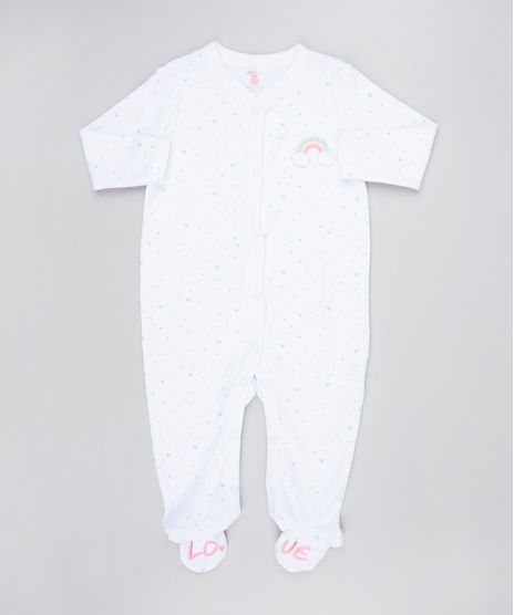 Macacao-Infantil-Arco-Iris-Estampado-com-Coracoes-Manga-Longa--Branco-9445923-Branco_1