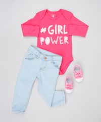 Body-Infantil--Girl-Power--Manga-Longa-Decote-Redondo-Rosa-Escuro-9443101-Rosa_Escuro_3