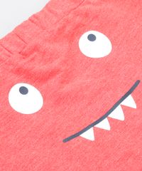 Short-Infantil-Dinossauro-em-Moletom-com-Estampa-Interativa-Vermelho-9451013-Vermelho_4