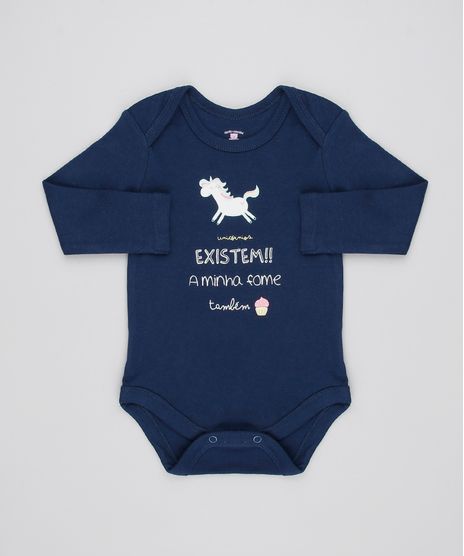 Body-Infantil--Unicornios-Existem--Manga-Longa-Decote-Redondo-Azul-Marinho-9443102-Azul_Marinho_1