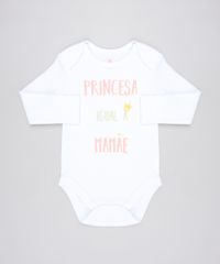 Body-Infantil--Princesa-Igual-a-Mamae--Manga-Longa-Decote-Redondo-Branco-9443103-Branco_1