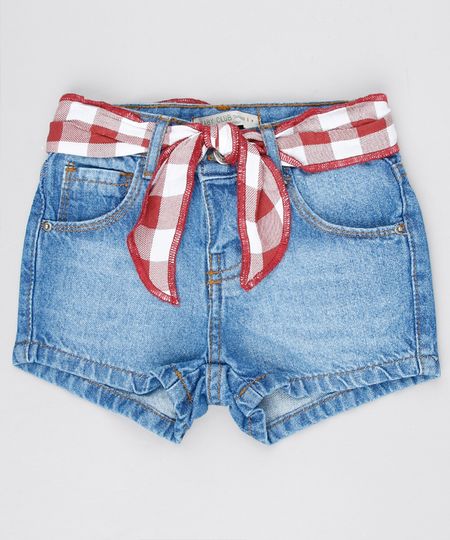 Short-Jeans-Infantil-com-Faixa-para-Amarrar-Azul-Medio-9575829-Azul_Medio_1 Short-Jeans-Infantil-com-Faixa-para-Amarrar-Azul-Medio-9575829-Azul_Medio_1