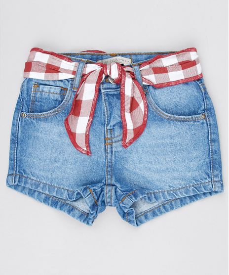 Short-Jeans-Infantil-com-Faixa-para-Amarrar-Azul-Medio-9575829-Azul_Medio_1