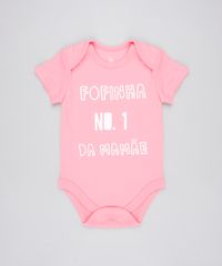 Body-Infantil--Fofinha-No-1-da-Mamae--Manga-Curta-Decote-Redondo-Rosa-9443097-Rosa_1