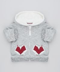 Blusao-Infantil-Raposa-em-Moletom-com-Pelo-Cinza-Mescla-9450994-Cinza_Mescla_1