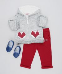 Blusao-Infantil-Raposa-em-Moletom-com-Pelo-Cinza-Mescla-9450994-Cinza_Mescla_3