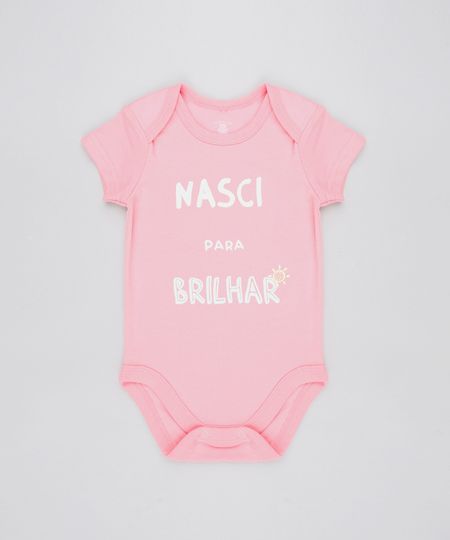 Body-Infantil--Nasci-para-Brilhar--Manga-Curta-Decote-Redondo-Rosa-9443093-Rosa_1