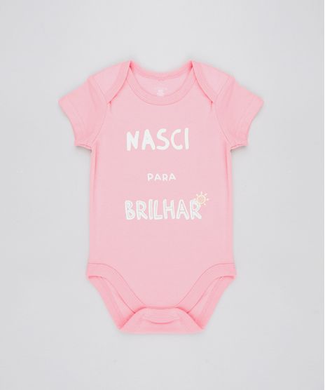 Body-Infantil--Nasci-para-Brilhar--Manga-Curta-Decote-Redondo-Rosa-9443093-Rosa_1