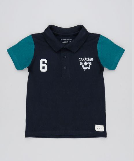 Polo-Infantil-Bicolor-em-Piquet-com-Bordado-Manga-Curta-Azul-Marinho-9531964-Azul_Marinho_1