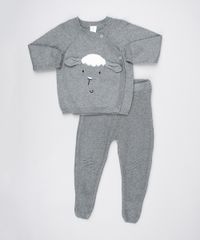 Sueter-Infantil-Ovelha-em-Trico-com-Botoes-Cinza-Mescla-Escuro-9262017-Cinza_Mescla_Escuro_3 Sueter-Infantil-Ovelha-em-Trico-com-Botoes-Cinza-Mescla-Escuro-9262017-Cinza_Mescla_Escuro_3