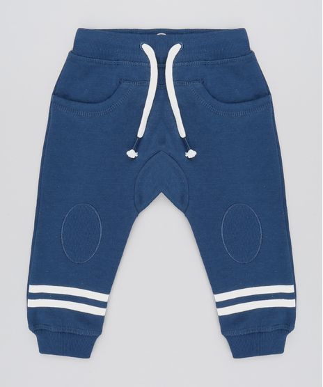 Calca-Infantil-em-Moletom-com-Listras-e-Recorte-Azul-Marinho-9359595-Azul_Marinho_1