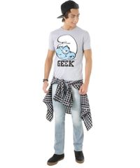Camiseta-Os-Smurfs-Cinza-Mescla-8484891-Cinza_Mescla_3