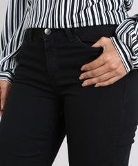 Calca-Jeans-Feminina-Reta-Cintura-Media-Preta-9417808-Preto_4