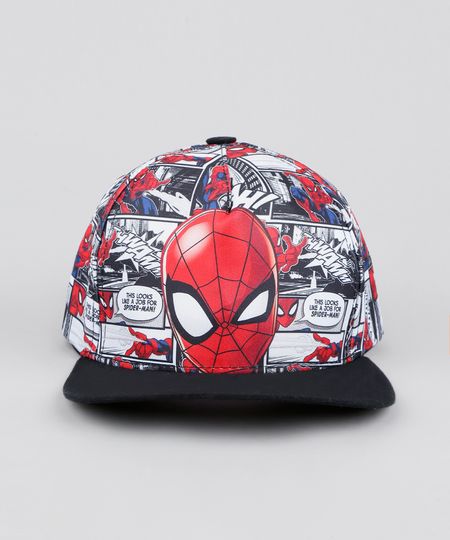 Bone-Infantil-Aba-Reta-Homem-Aranha-Estampado-Preto-9542602-Preto_1 Bone-Infantil-Aba-Reta-Homem-Aranha-Estampado-Preto-9542602-Preto_1