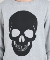 Blusao-Masculino-em-Moletom-com-Estampa-de-Caveira-Cinza-Mescla-Claro-9486893-Cinza_Mescla_Claro_4