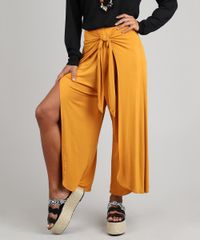 Calca-Feminina-Pantacourt-Transpassada-Mostarda-9575906-Mostarda_1
