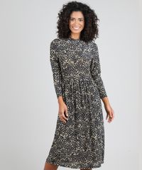 Vestido-Feminino-Midi-Estampado-Animal-Print-Manga-Longa-Preto-9591847-Preto_1
