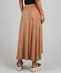 Saia-Feminina-Midi-Mullet-em-Suede-Caramelo-9579177-Caramelo_2
