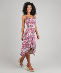 Vestido-Feminino-Midi-Mullet-Estampado-Floral-com-Argola-Alcas-Finas-Vinho-9572450-Vinho_1