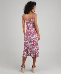Vestido-Feminino-Midi-Mullet-Estampado-Floral-com-Argola-Alcas-Finas-Vinho-9572450-Vinho_2
