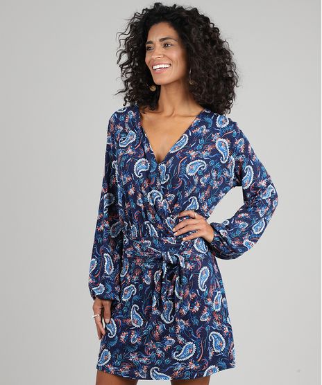 Vestido-Feminino-Curto-Transpassado-Estampado-Paisley-Manga-Longa-Azul-Marinho-9572446-Azul_Marinho_1