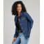 Jaqueta-Jeans-Feminina-Longa-com-Bolsos-Azul-Escuro-9592659-Azul_Escuro_1